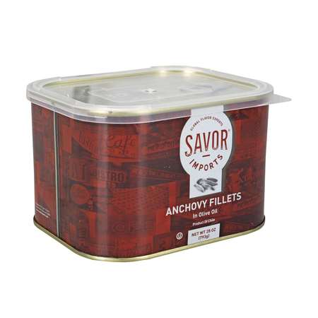 SAVOR IMPORTS Savor Imports Fine Anchovy Fillets 28 oz., PK12 572141